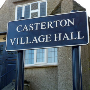 Casterton Village Hall sign