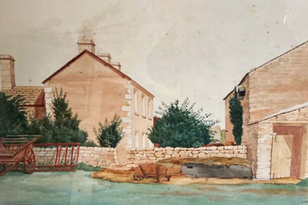 Painting of Newlands showing perhaps the carriage that was part of the dispute