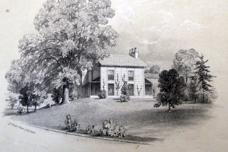 Circa 1850 Century print of Norwood Cottage