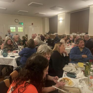 Burns night in the village hall