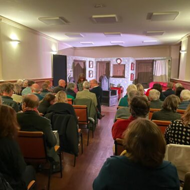 Village hall audience for The Killer Question