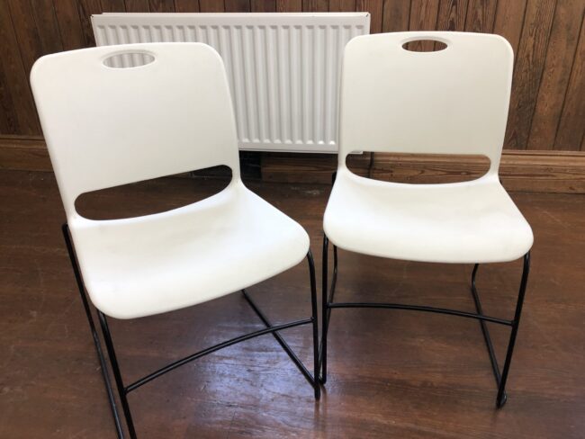 Chairs in village hall