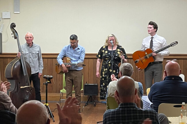 Rose Room performing at Casterton Village Hall