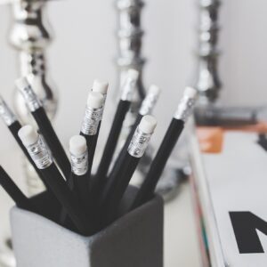 Pencils in pot