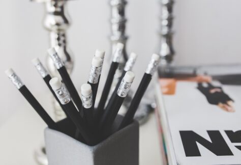 Pencils in pot