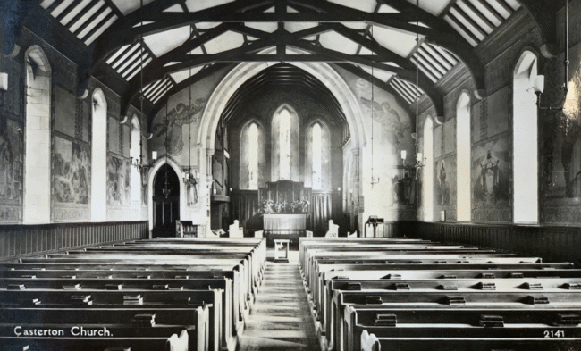 Interior church The interior of Casterton Church