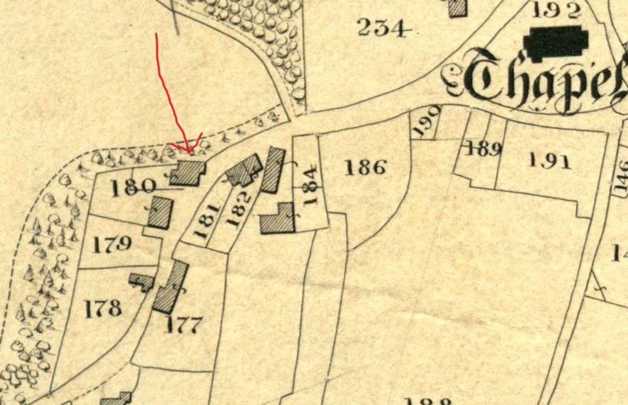 37Westmorland_022Casterton_001_ColourTNA_7146_11934_17261_16615 Extract from the 1843 Tithe Map. Number 180 is the George and Dragon.