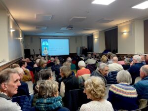 The audience ready to hear David Pelter's talk ' Making a Difference in Lutherie'