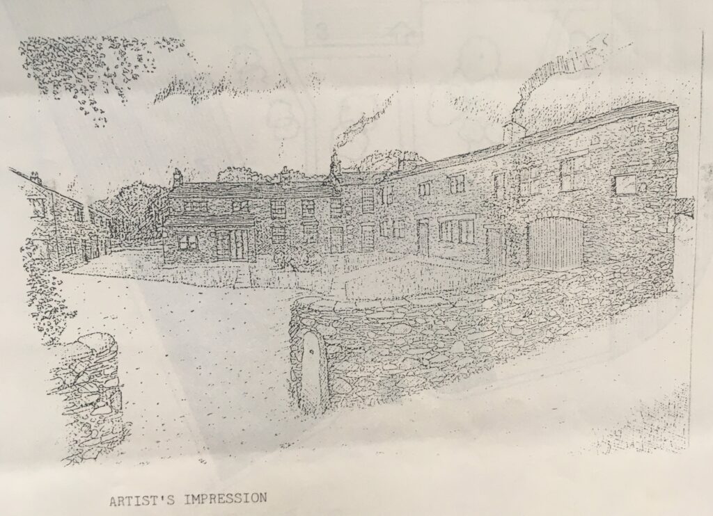 An artist’s impression of how the development would look from the original selling brochure