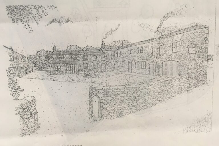 An artist’s impression of how the development would look from the original selling brochure